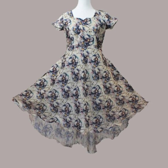 Indian-Western Kurta High Low Dress | Muvvas Boutique - Picture 4 of 9